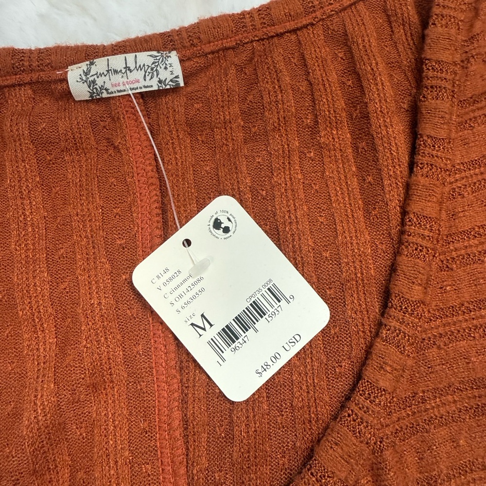 NWT Intimately Free People Cabin Ready ¾ sleeve cardigan - Picture 4 of 8